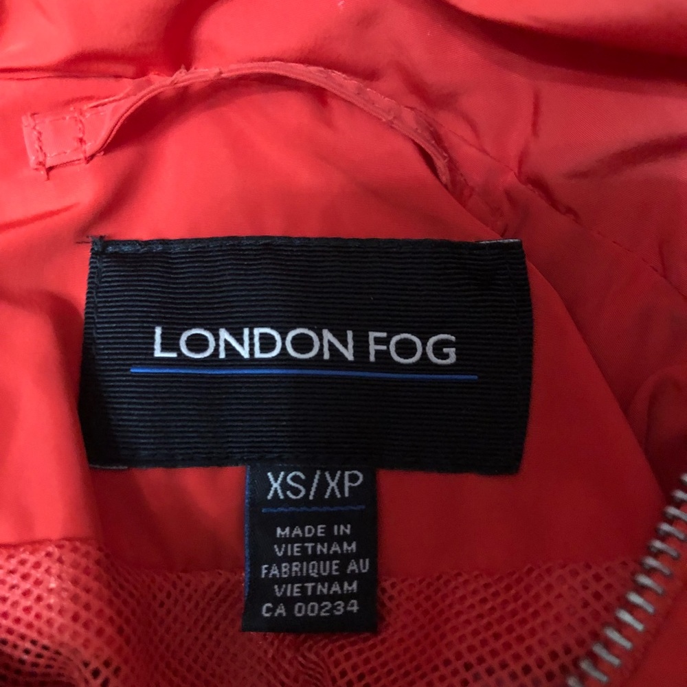 London fog rain jacket